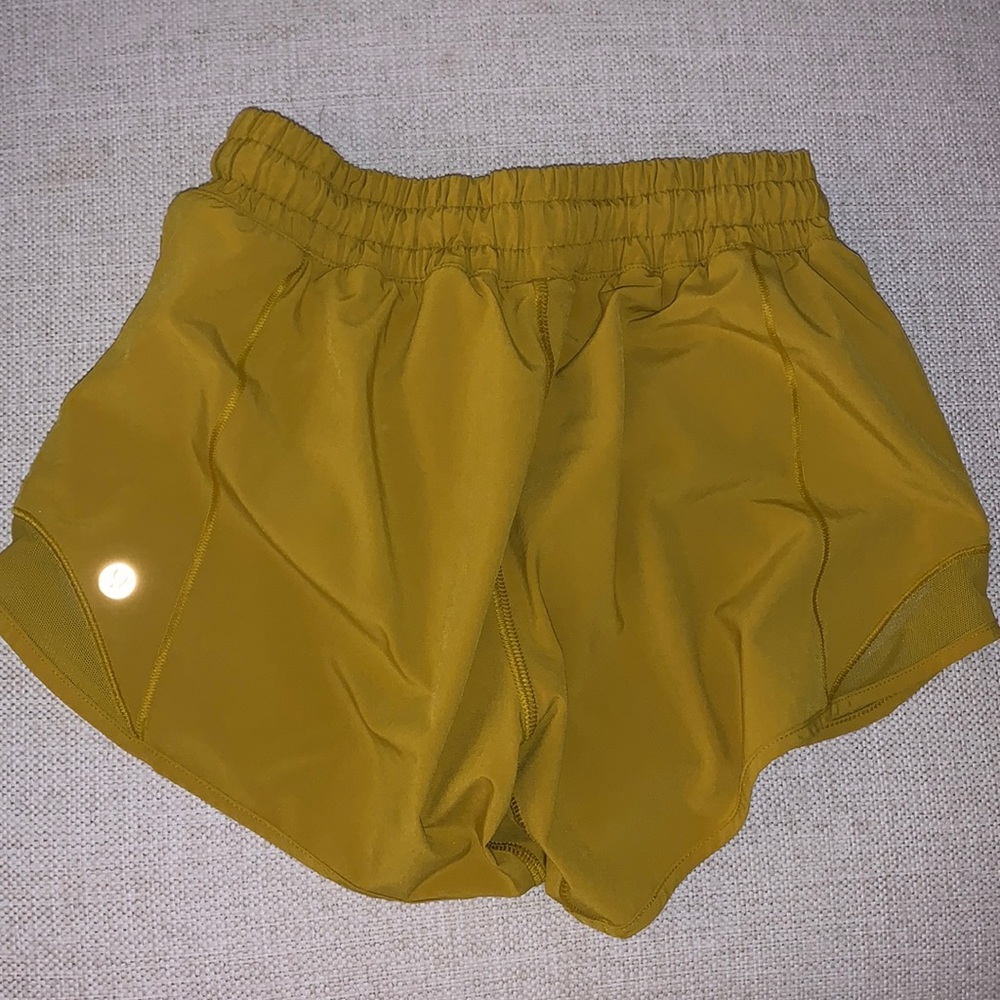 Yellow/Mustard Lulu shorts! Size 2 tall